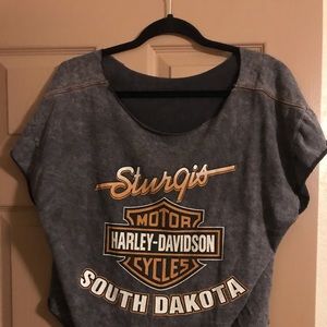 Harley Davidson Sturgis crop top